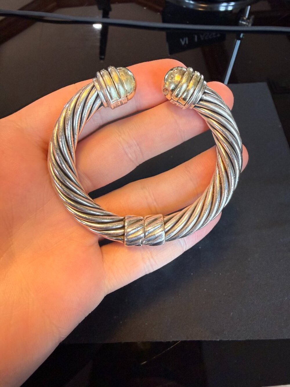 David Yurman 10mm Cable Bracelet Silver & Gold